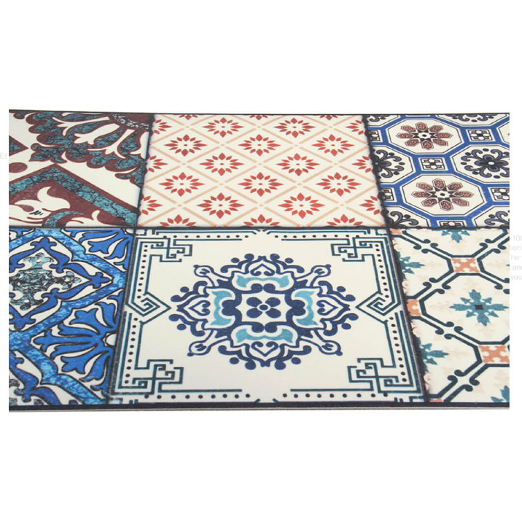 Marlow Home Co. Edgartown Red/Blue/Black Rug Wayfair.co.uk